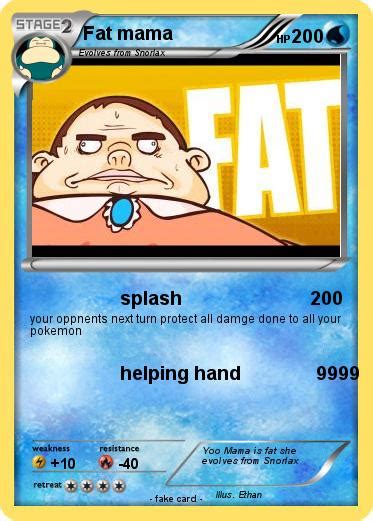 Pokémon Fat Mama 28 28 Splash My Pokemon Card