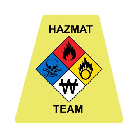 Hazmat Team Label Emse 11039tet Hard Hat Helmet Labels