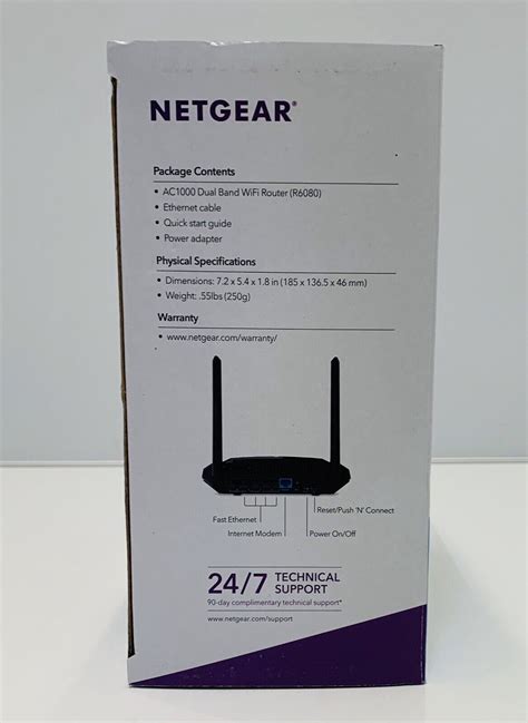 Netgear Ac1000 Wifi Dual Band Wifi Router R6080 606449120288 Ebay