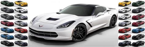 2014 Chevrolet Corvette Stingray Visualizer Every Paint Color And