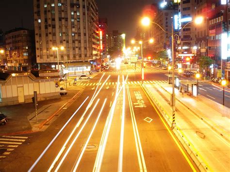 Fotos Gratis Peatonal Ligero La Carretera Tráfico Noche Edificio