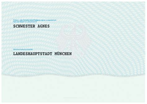 Dazu kommt ein amtlicher adressaufkleber auf die rückseite des personalausweises. Anhang 2 PAuswV Muster des vorläufigen Personalausweises ...