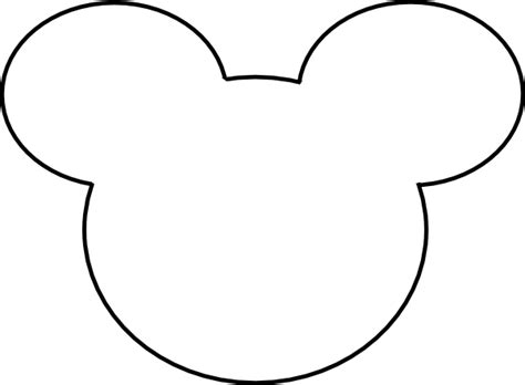 Mickey Outline Png Free Png Image