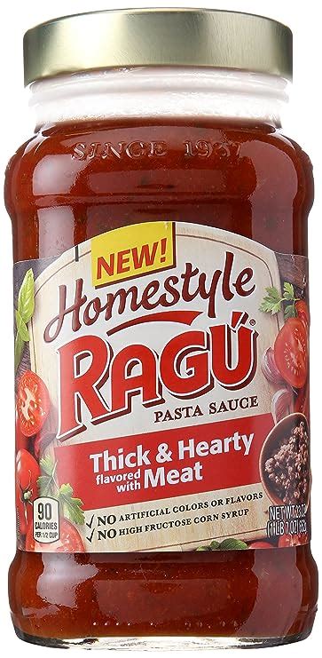 Ragu Homestyle Thick And Hearty Meat Pasta Sauce 23 Oz