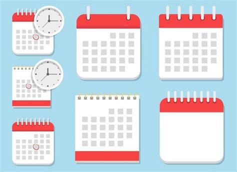 Blank Calendar Vector Art Icons And Graphics For Free Download
