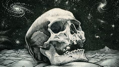digital Art, Skull, Teeth, Artwork, Drawing, Monochrome ... 3d spiral galaxy in three.js.