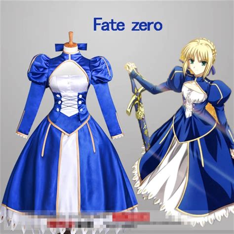 anime new clothing fate zero fate stay night saber female dress uniform cosplay costume free