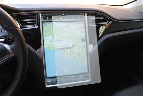 2 Pcs Custom Clear Screen Protector For Tesla Model S Touch