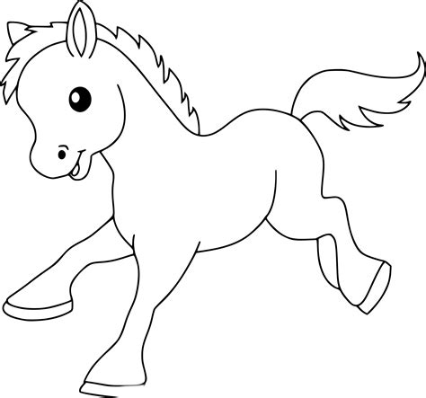 Coloriage Poney Gratuit à Imprimer