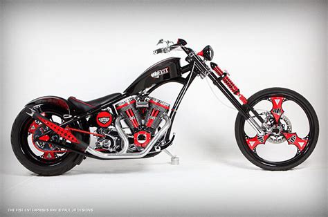 Paul Jr Designs Custom Fist Biometric Motorcycle