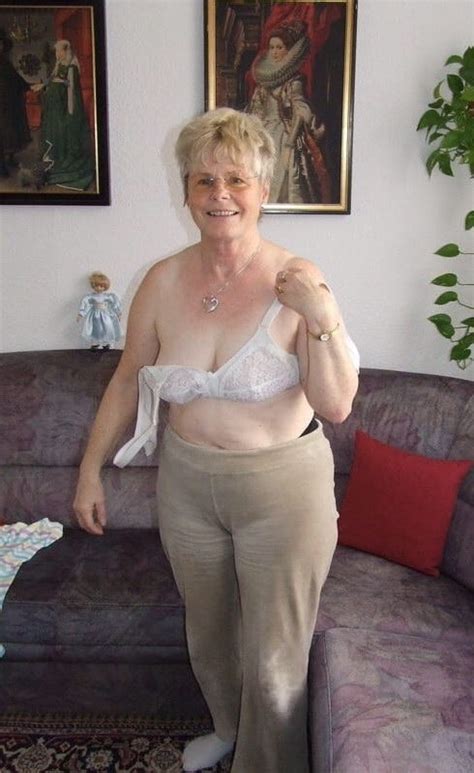 Porn Image Granny Petra From Germany In Trousers And Top Strips Naked