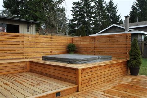 35 Hot Tub Deck Ideas And Designs [with Pictures] Jacuzzi Deck Hot Tub Deck Backyard Patio