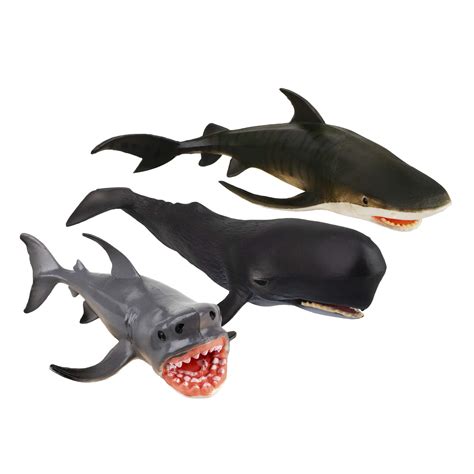 Toymany 8pcs 4 8 Large Sea Ocean Animals Figurines Bath Toy Plastic