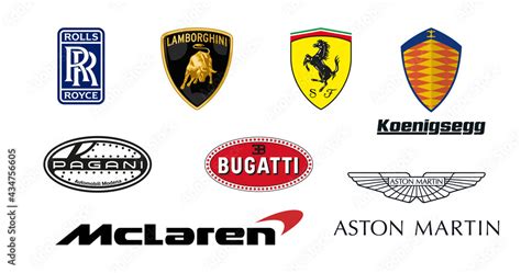 Vetor De Car Brands Logos Icons Vector Set Collection A Set Of Logos