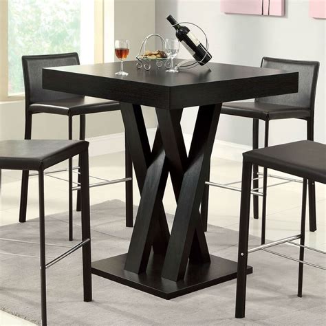 Maybe you would like to learn more about one of these? Modern 42-inch High Square Dining Table in Dark Cappuccino ...
