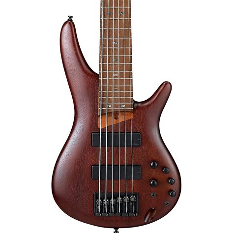 Ibanez Sr506e 6 String Electric Bass Brown Mahogany Musician S Friend