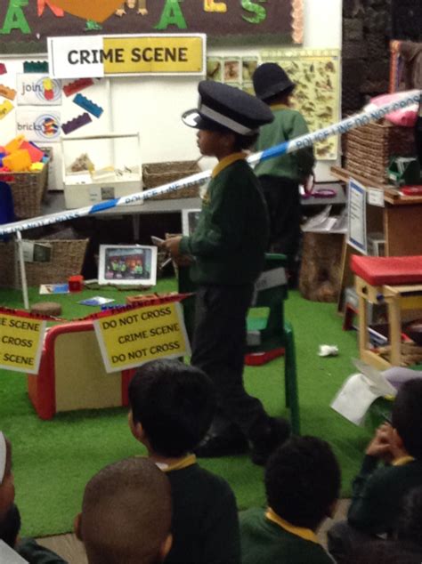 Crime Scene Investigators In Early Years Buttercup Primary School