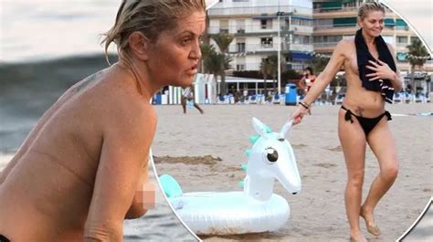 Danniella Westbrook 44 Flaunts Her Assets As She Goes Topless On