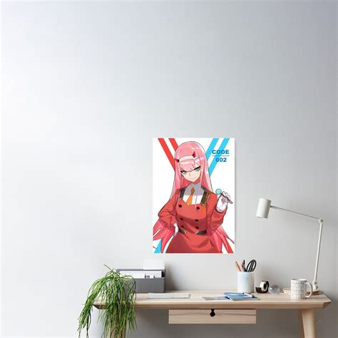 Darling In The Franxx Zero Two Poster For Sale By Loliswag Redbubble