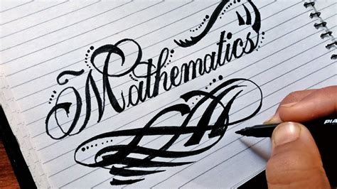 How To Write MATHEMATICS In Beautiful Drawing Cool Letters 2021 YouTube