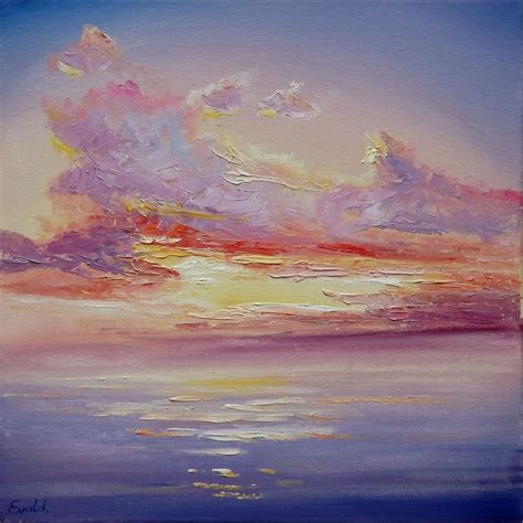 Storm Clouds at Sunset (2016) Oil painting by Evald | Artfinder