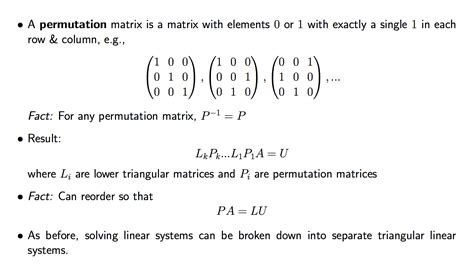 A Permutation Matrix Is A Matrix With Elements 0 Or 1