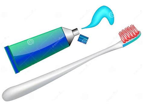 Toothbrush And Toothpaste Stock Vector Illustration Of Abstract 28953906