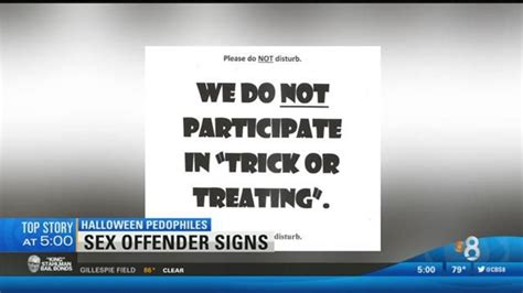 sex offenders not required to post signs on halloween