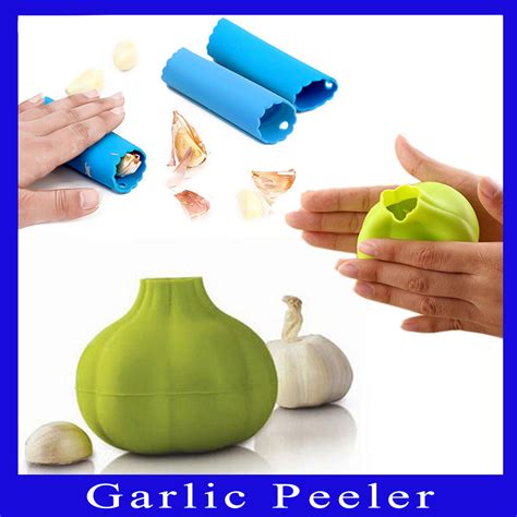 Silicone Kitchen Tool Garlic Peeler Manual 1 Piece Green Baoji En