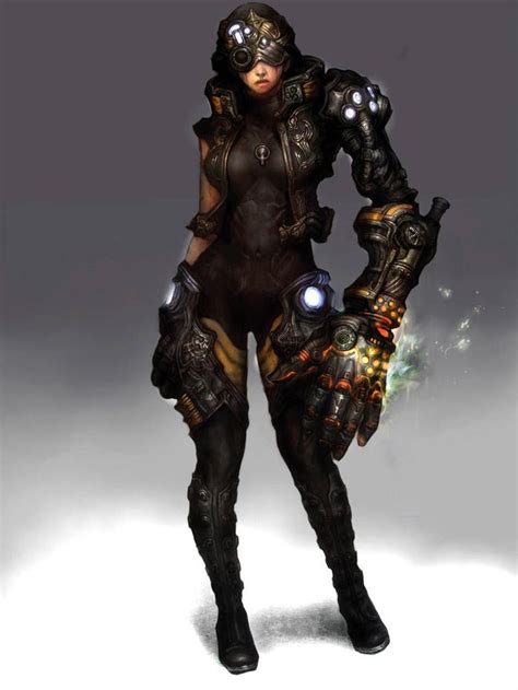 Machine Arm Girl By Rabbiteyes On Deviantart Female Warrior Art