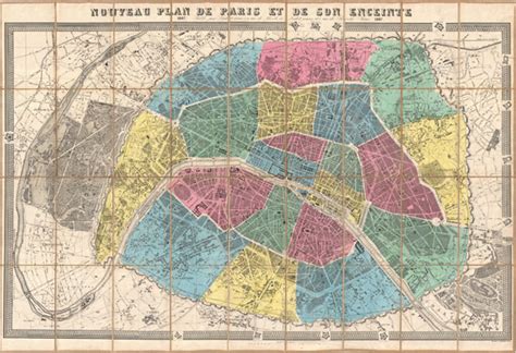Nouveau Plan De Paris Et De Son Enceinte Geographicus Rare Antique Maps