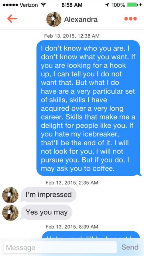These pick up lines are cheesy, funny, corny, cute and nerdy. 12 People who Sent Perfect Tinder Texts. | Tinder humor, Flirting quotes for her, Flirting ...