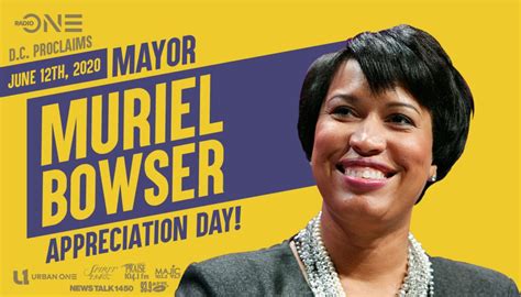 Mayor Muriel Bowser Appreciation Day Wol Am 1450 Am And 959 Fm