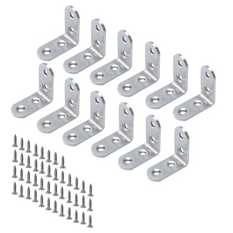 Uxcell 40 X 40mm Stainless Steel L Shaped Angle Brackets With Screws12