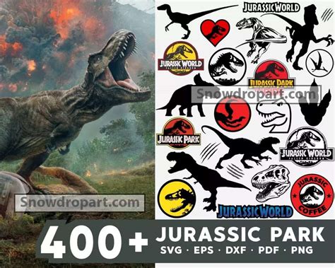400 Jurassic Park Svg Bundle Jurassic World Svg Jurassic Park Svg