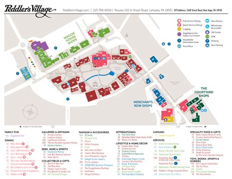 Map - Peddler's Village | Village, Map, Village map