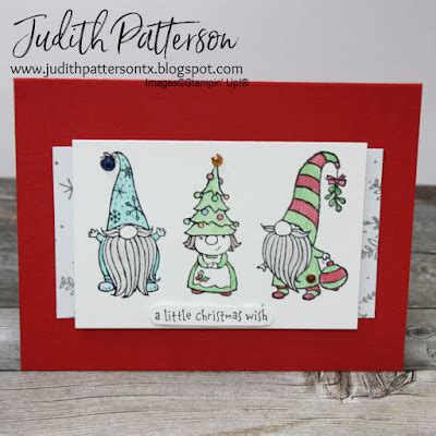 Judith Patterson Stampin Up Gnome For The Holidays Christmas Card