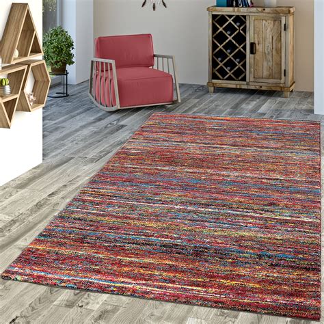 Bunte teppiche sorgen für gute laune und setzen farbenfrohe akzente in allen räumen. Designer Teppich Bunt Multicolor Modern | teppichmax