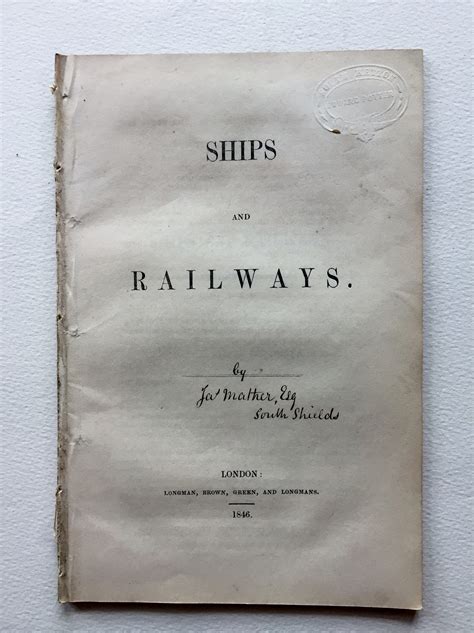 Ships And Railways Books Pbfa
