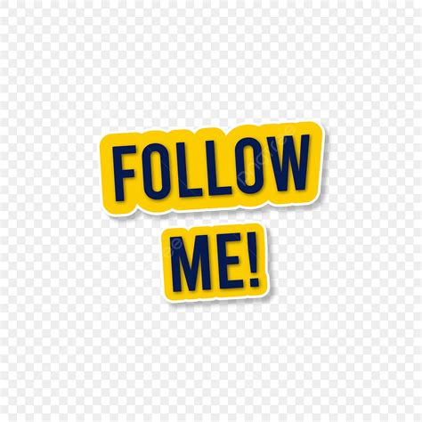 Follow Me Vector Png Images Follow Me Button For Social Share Follow