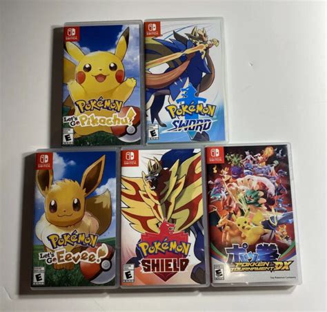 Nintendo Switch Game Lot Of 5 Pokémon Games Ebay