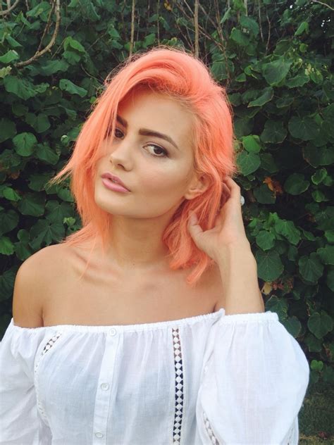 Lydia Kirwood Coral Hair Color Peach Hair Colors Peach Hair