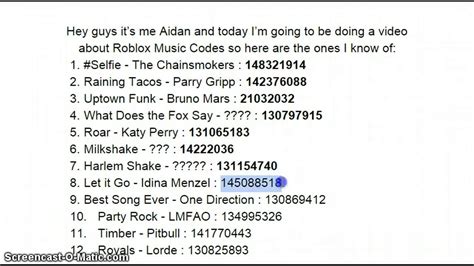 Roblox Music Ids The Ones I Know Of Youtube