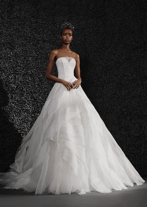 Strapless Sweetheart Neckline Ball Gown Wedding Dress With Organza And Tulle Details Kleinfeld