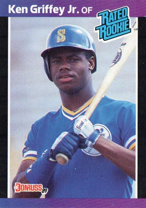1989 Donruss Ken Griffey Jr Rookie Card Seattle Mariners