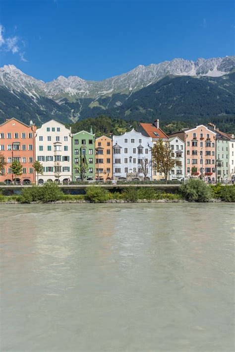 Inn River On Its Way Through Innsbruck Austria Editorial Photo
