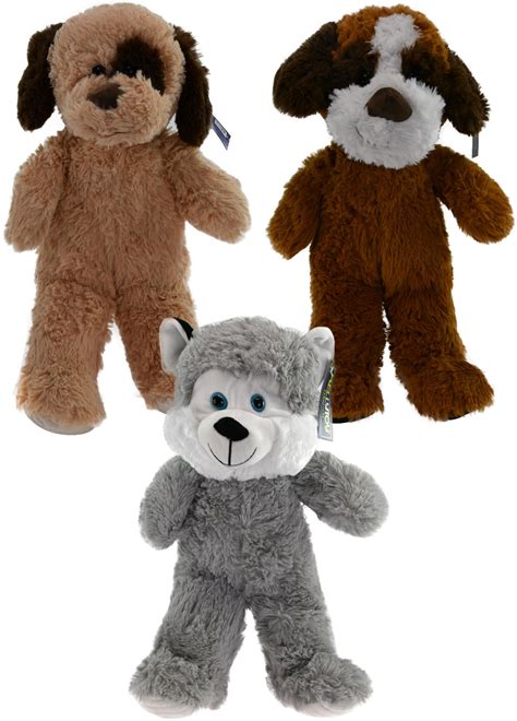 Sometimes dogs just like to practice their killing instincts on stuffed toys. Wholesale 20" Promo Plush Dogs - Assorted Styles (SKU 2321997) DollarDays