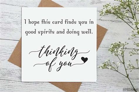a card that says i hope this card finds you in good spirits and doing well