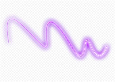 Transparent Hd Purple Curved Neon Line Citypng