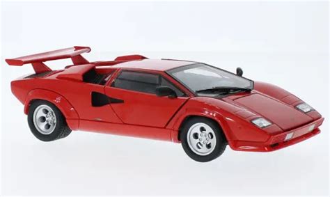 Model Car Scale Lamborghini Countach Lp S Red Vehicles Stat Eur Picclick Fr